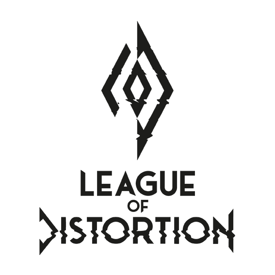 League Of Distortion Band Logo Black