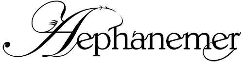 Band Logo Aephanemer - black font-colour, transparent background