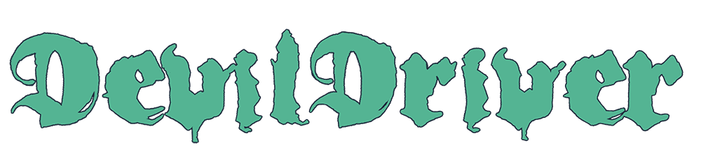 Band Logo DevilDriver - orange font-colour, transparent background