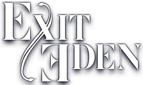 Band Logo Exit Eden white font-colour transparent background