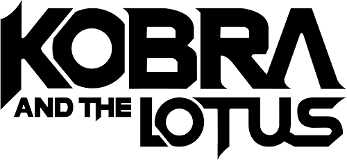 Band logo Kobra And The Lotus - black font colour - transparent background