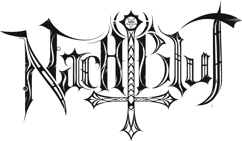 Band Logo Nachtblut black font-colour transparent background