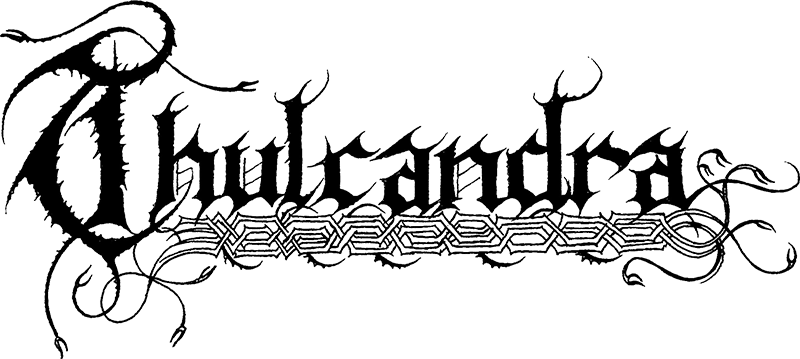 Band logo Thulcandra - black font-colour - transparent background