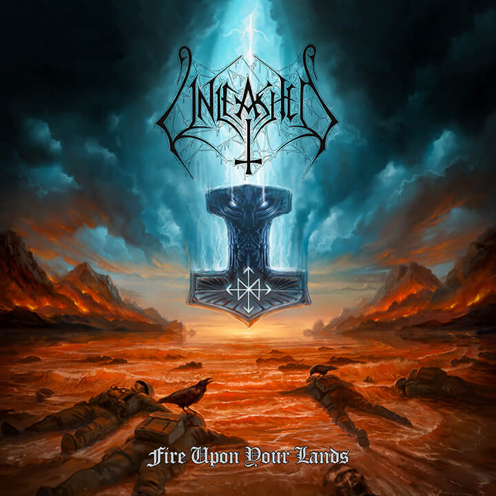 Album cover "Fire Upon Your Lands" Unleashed