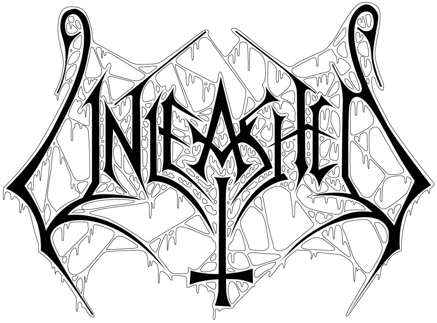 Band Logo Unleashed black font-colour white background
