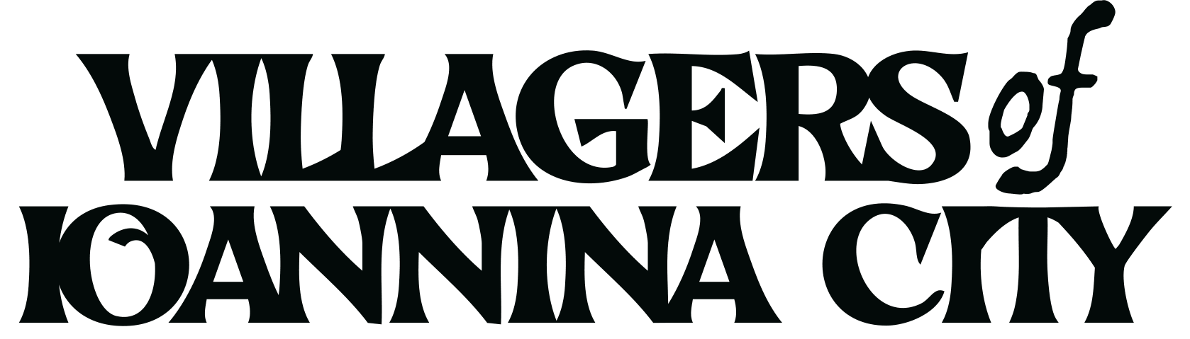 Band logo Villagers Of Ioannia City - black font-colour, transparent background