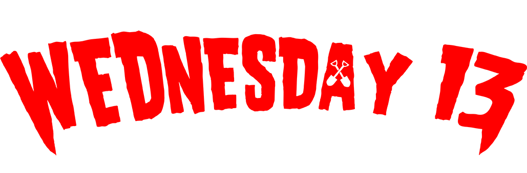 Band logo Wednesday 13 - silver font-colour - transparent background